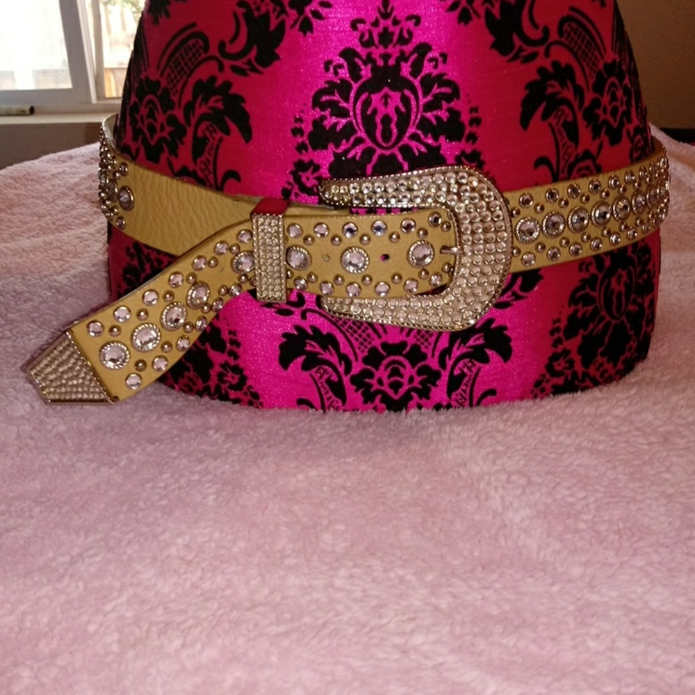 Rhinestone encrusted(Swarovski Crystal's)Women's Belt Lrg